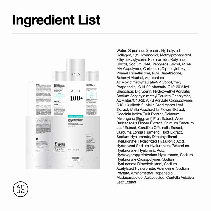 ANUA PDRN Hyaluronic Acid 100 Moisturising Cream