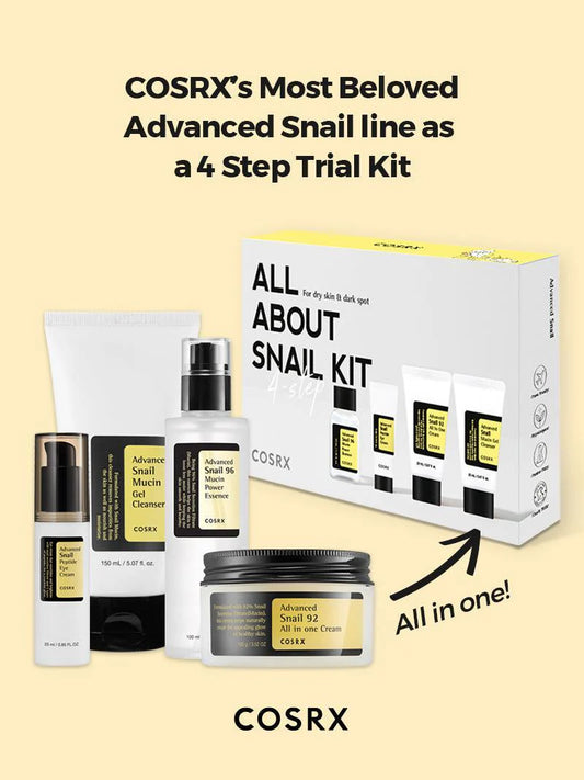COSRX All About Snail Kit | 4-Step Snail Mucin Skincare Set