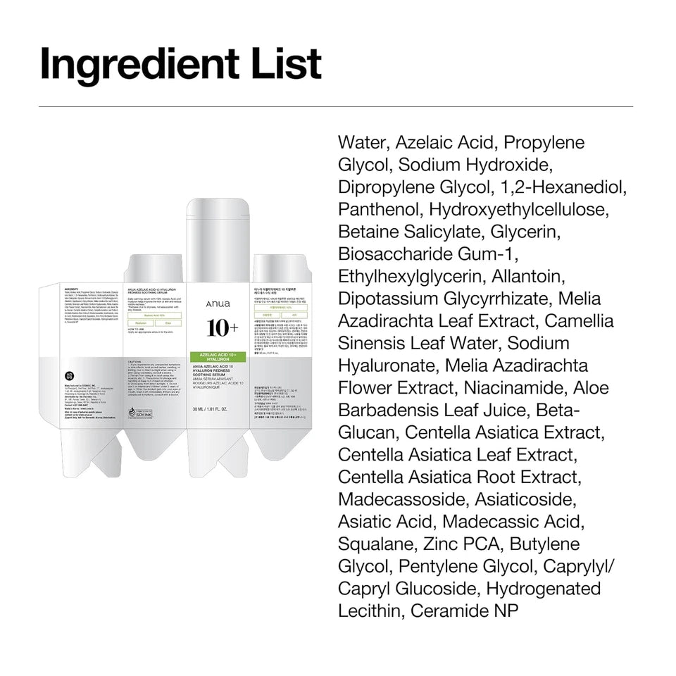 ANUA Azelaic Acid 10 Serum