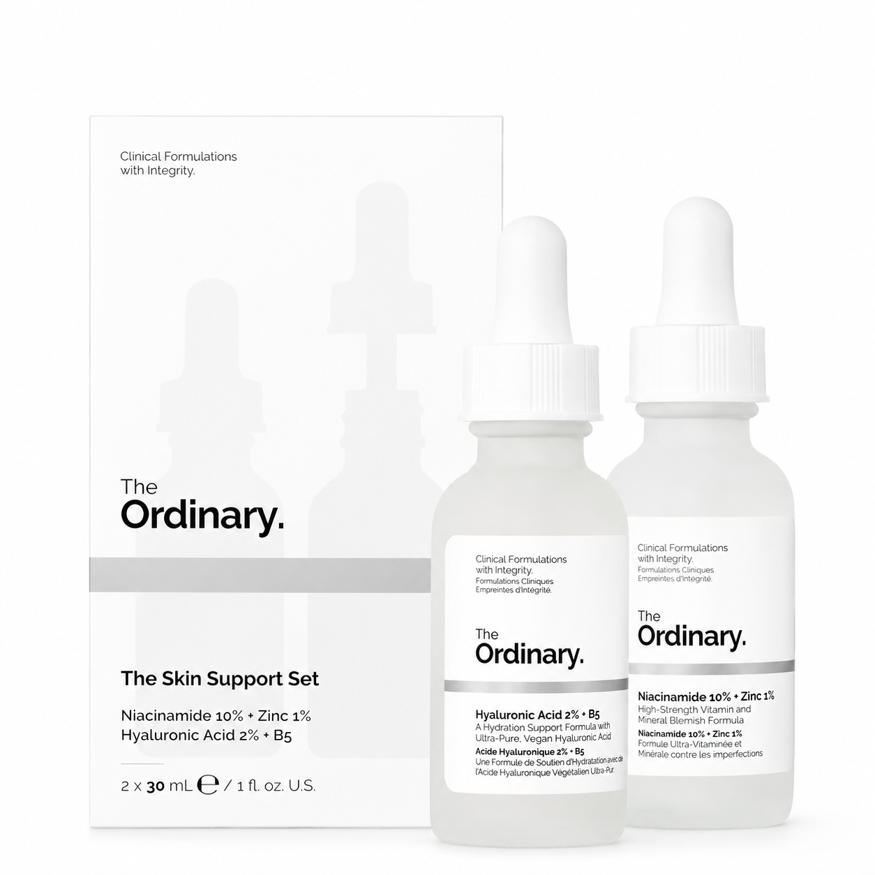 The Ordinary Skin Support Set | Essential Hydration & Clarity Duo