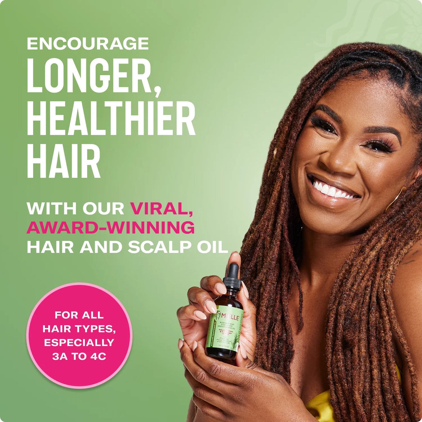 MIELLE Rosemary Mint Scalp & Hair Strengthening Oil