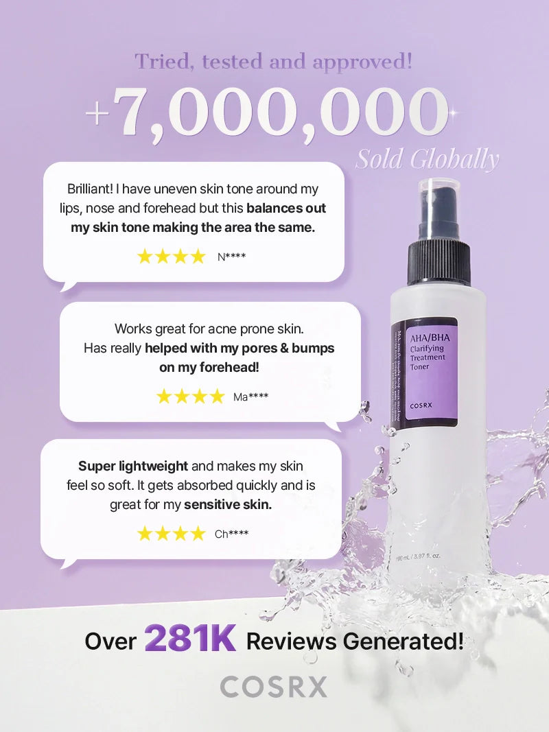 COSRX AHA/BHA Clarifying Treatment Toner