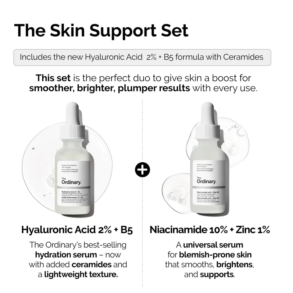 The Ordinary Skin Support Set | Essential Hydration & Clarity Duo