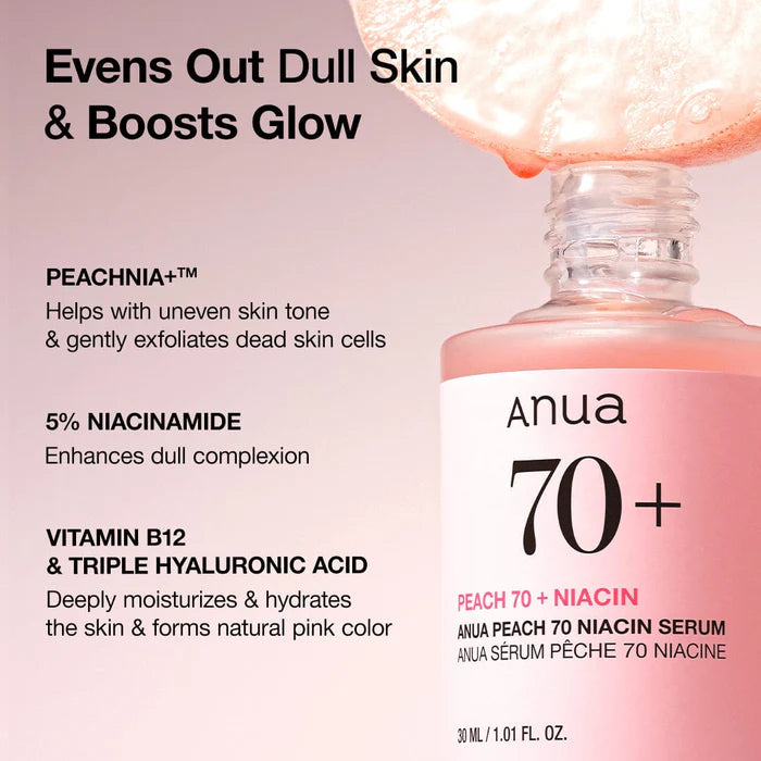 ANUA Peach 70% Niacinamide Serum