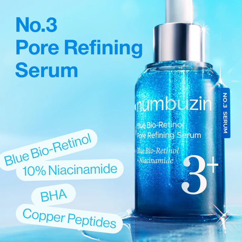 Numbuzin No.3 Blue Bio-Retinol Pore Refining Serum