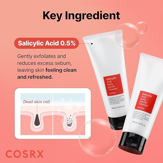 COSRX Salicylic Acid Daily Gentle Cleanser