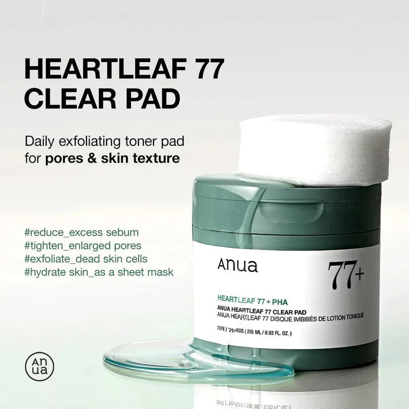 ANUA Heartleaf 77% Clear Toner Pads