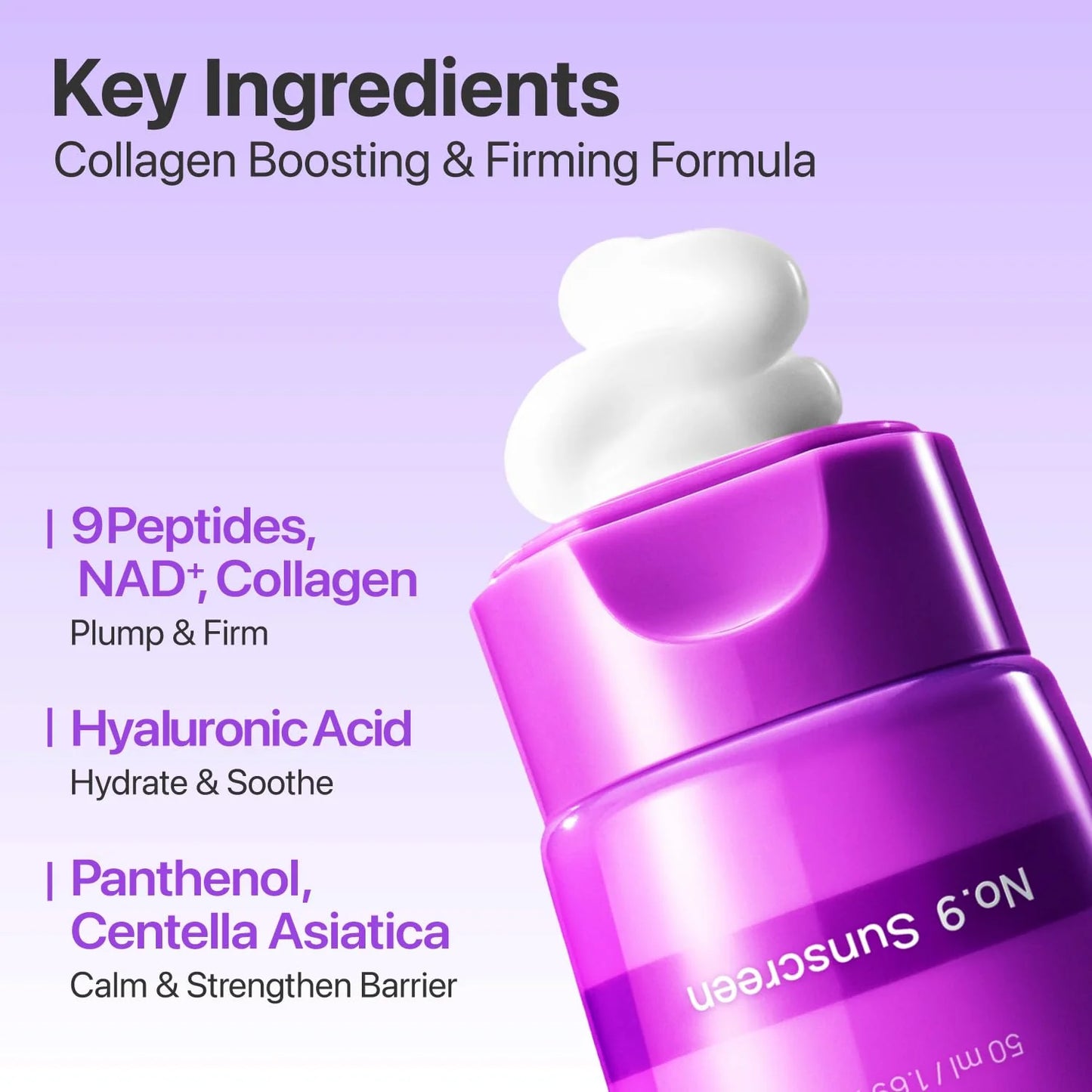 Numbuzin No.9 NAD+ BIO Super Defense Glow Sunscreen
