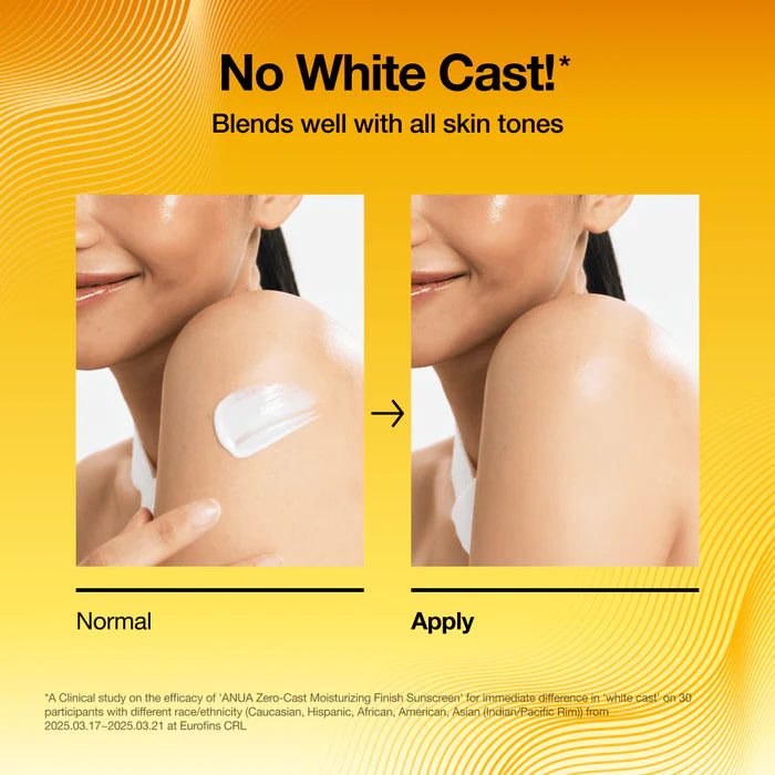 ANUA Zero Cast Moisturizing Finish SPF 50+ Sunscreen