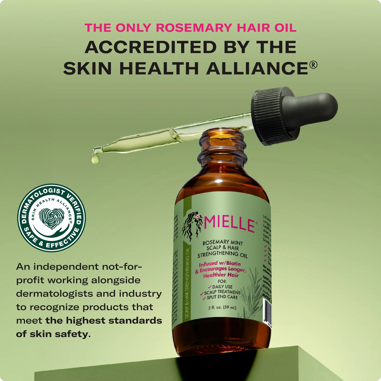 MIELLE Rosemary Mint Scalp & Hair Strengthening Oil